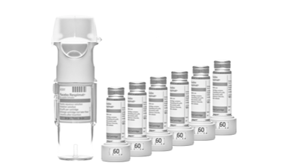 V inhalátoru RESPIMAT® můžete použít až 6 náplní