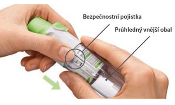 Sejměte průhledný vnější obal